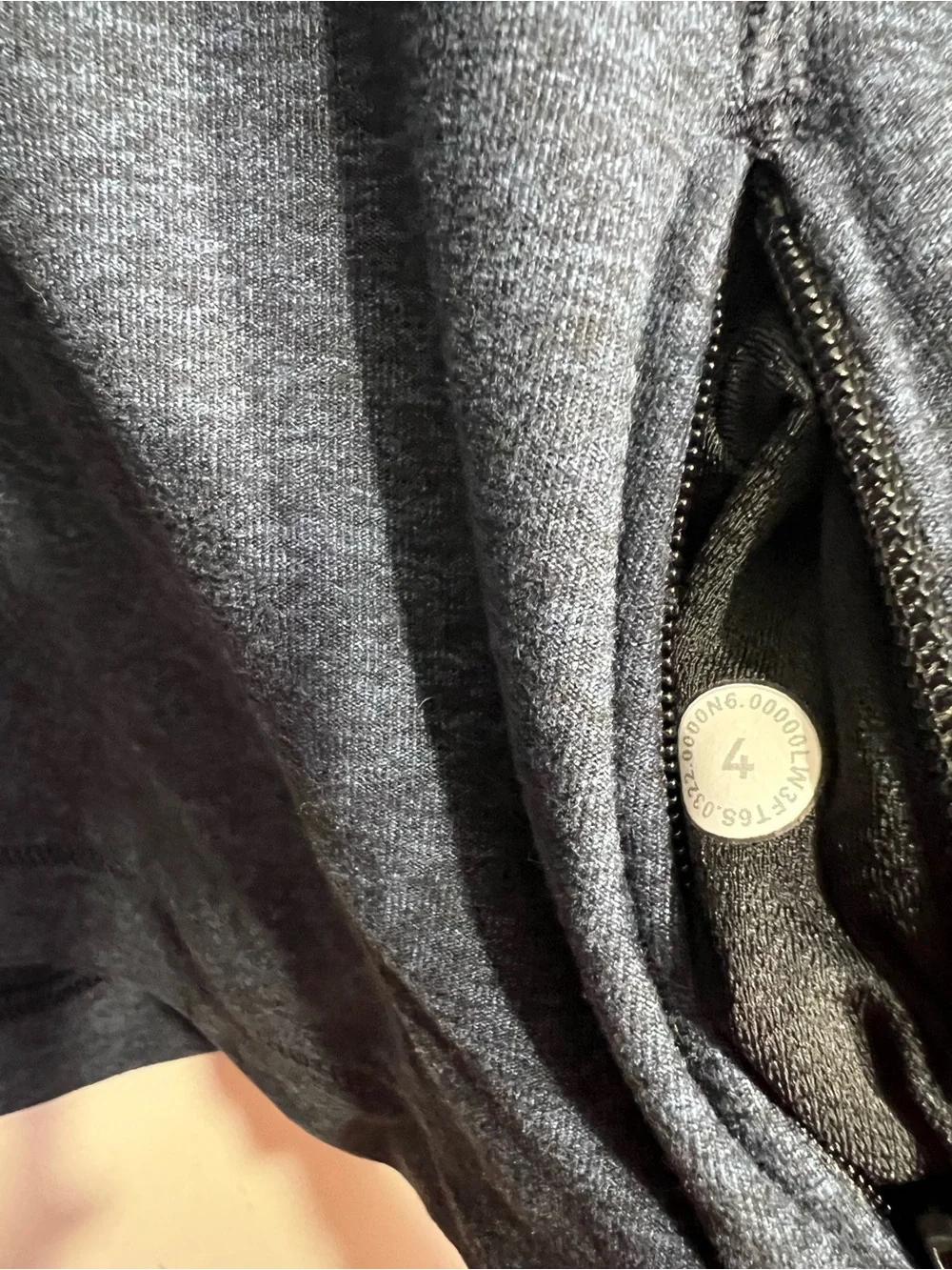Lululemon Heathered True Navy Its Rulu Run Long Sleeve Shirt size 4